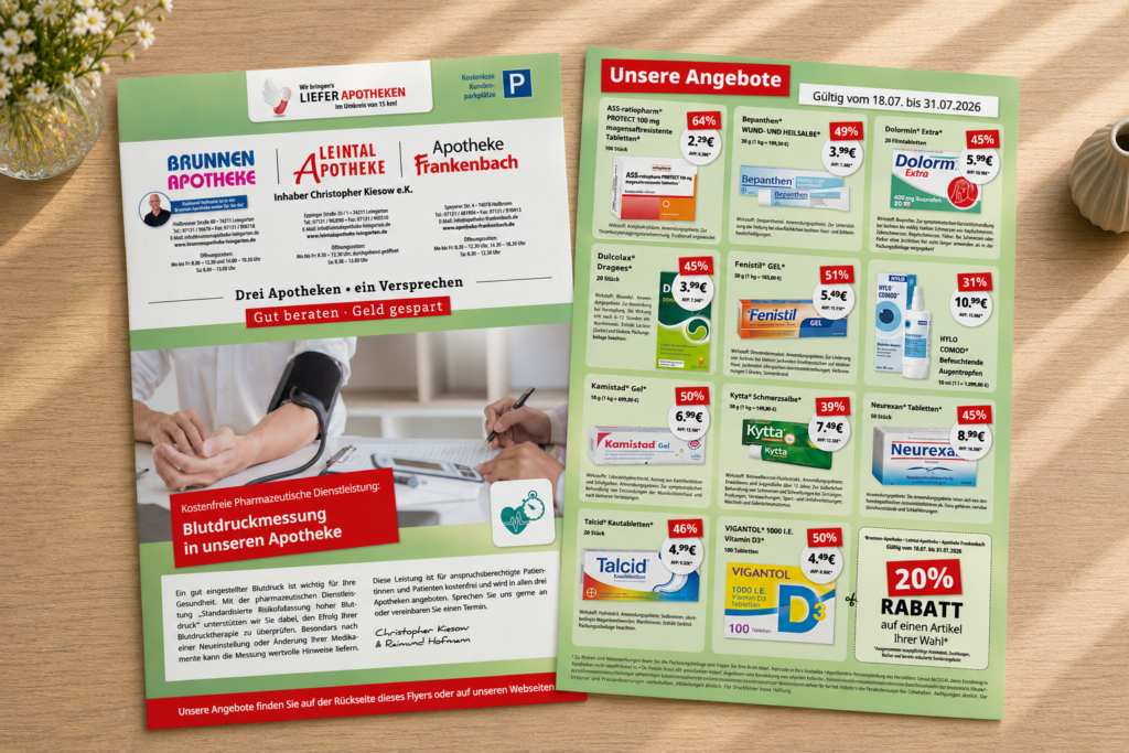 Aktion Flyer Mockup